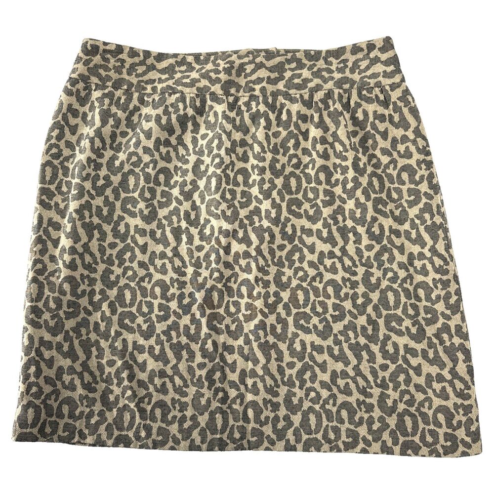 Vintage Y2K Banana Republic Animal Print Mini Pencil Skirt - 2 - Earthy Work